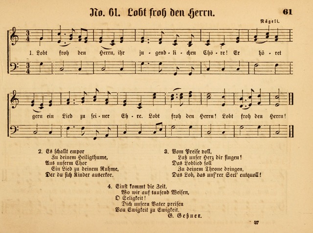 Sonntags-Schul-Harfe: sammlung drei- und vierstimmiger Lieder, Choräle und Responsorien: der Jugend der deutschen evang.-lutherischen Kirche in Amerika (Neuestes Aufl.) page 53