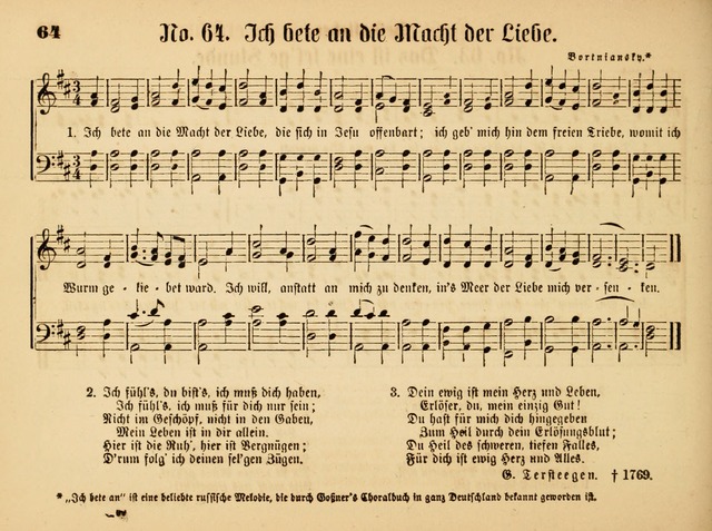 Sonntags-Schul-Harfe: sammlung drei- und vierstimmiger Lieder, Choräle und Responsorien: der Jugend der deutschen evang.-lutherischen Kirche in Amerika (Neuestes Aufl.) page 56