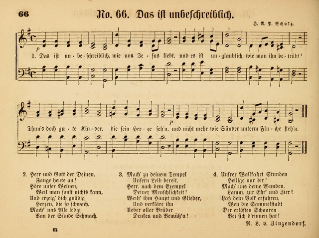 Sonntags-Schul-Harfe: sammlung drei- und vierstimmiger Lieder, Choräle und Responsorien: der Jugend der deutschen evang.-lutherischen Kirche in Amerika (Neuestes Aufl.) page 58