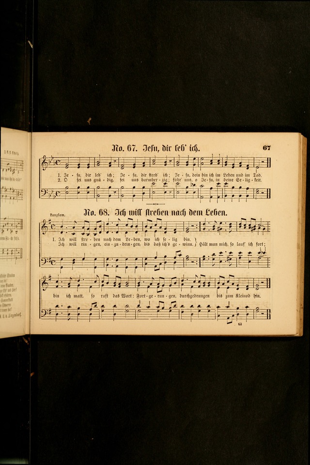 Sonntags-Schul-Harfe: sammlung drei- und vierstimmiger Lieder, Choräle und Responsorien: der Jugend der deutschen evang.-lutherischen Kirche in Amerika (Neuestes Aufl.) page 61