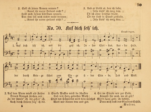 Sonntags-Schul-Harfe: sammlung drei- und vierstimmiger Lieder, Choräle und Responsorien: der Jugend der deutschen evang.-lutherischen Kirche in Amerika (Neuestes Aufl.) page 63