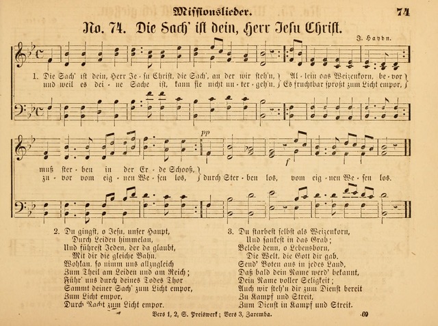 Sonntags-Schul-Harfe: sammlung drei- und vierstimmiger Lieder, Choräle und Responsorien: der Jugend der deutschen evang.-lutherischen Kirche in Amerika (Neuestes Aufl.) page 67