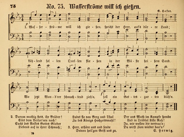 Sonntags-Schul-Harfe: sammlung drei- und vierstimmiger Lieder, Choräle und Responsorien: der Jugend der deutschen evang.-lutherischen Kirche in Amerika (Neuestes Aufl.) page 68