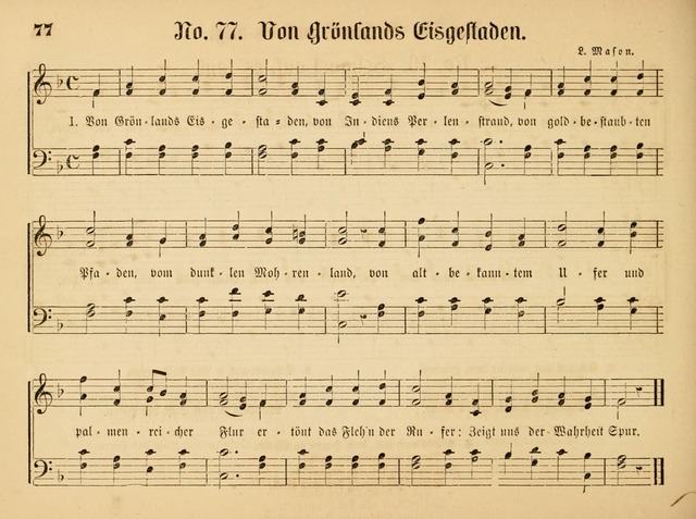 Sonntags-Schul-Harfe: sammlung drei- und vierstimmiger Lieder, Choräle und Responsorien: der Jugend der deutschen evang.-lutherischen Kirche in Amerika (Neuestes Aufl.) page 70