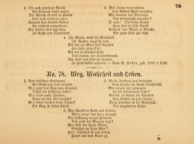 Sonntags-Schul-Harfe: sammlung drei- und vierstimmiger Lieder, Choräle und Responsorien: der Jugend der deutschen evang.-lutherischen Kirche in Amerika (Neuestes Aufl.) page 71