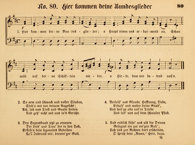 Sonntags-Schul-Harfe: sammlung drei- und vierstimmiger Lieder, Choräle und Responsorien: der Jugend der deutschen evang.-lutherischen Kirche in Amerika (Neuestes Aufl.) page 73