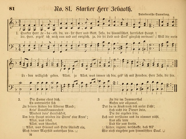 Sonntags-Schul-Harfe: sammlung drei- und vierstimmiger Lieder, Choräle und Responsorien: der Jugend der deutschen evang.-lutherischen Kirche in Amerika (Neuestes Aufl.) page 74