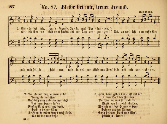 Sonntags-Schul-Harfe: sammlung drei- und vierstimmiger Lieder, Choräle und Responsorien: der Jugend der deutschen evang.-lutherischen Kirche in Amerika (Neuestes Aufl.) page 80