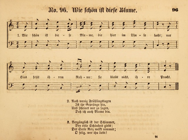 Sonntags-Schul-Harfe: sammlung drei- und vierstimmiger Lieder, Choräle und Responsorien: der Jugend der deutschen evang.-lutherischen Kirche in Amerika (Neuestes Aufl.) page 89