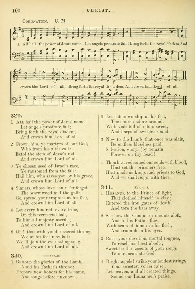 Songs for the Sanctuary: or hymns and tunes for Christian worship page 100