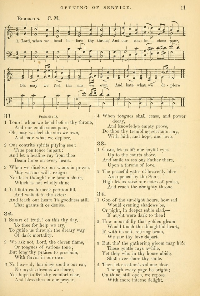 Songs for the Sanctuary: or hymns and tunes for Christian worship page 11