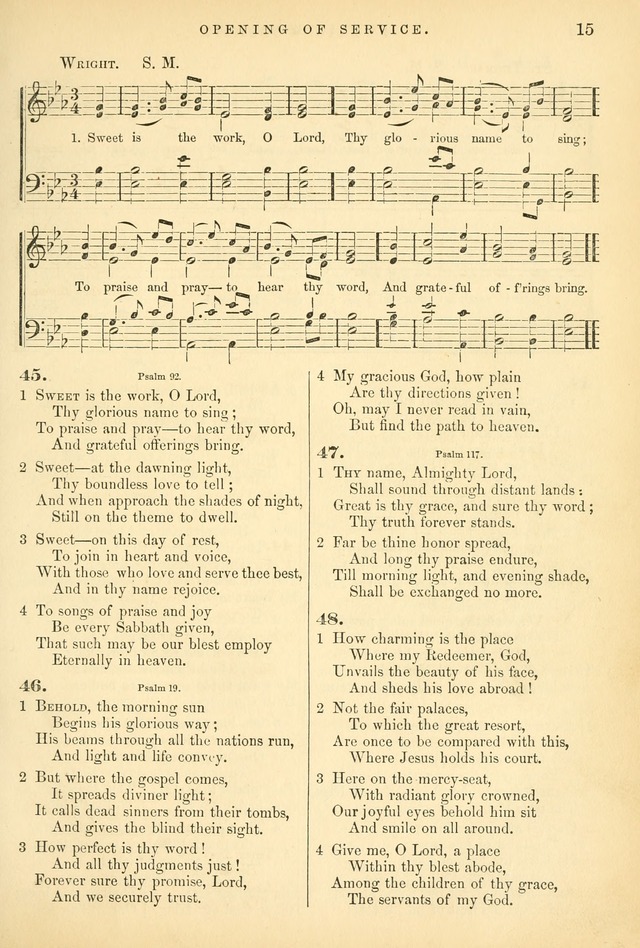 Songs for the Sanctuary: or hymns and tunes for Christian worship page 15