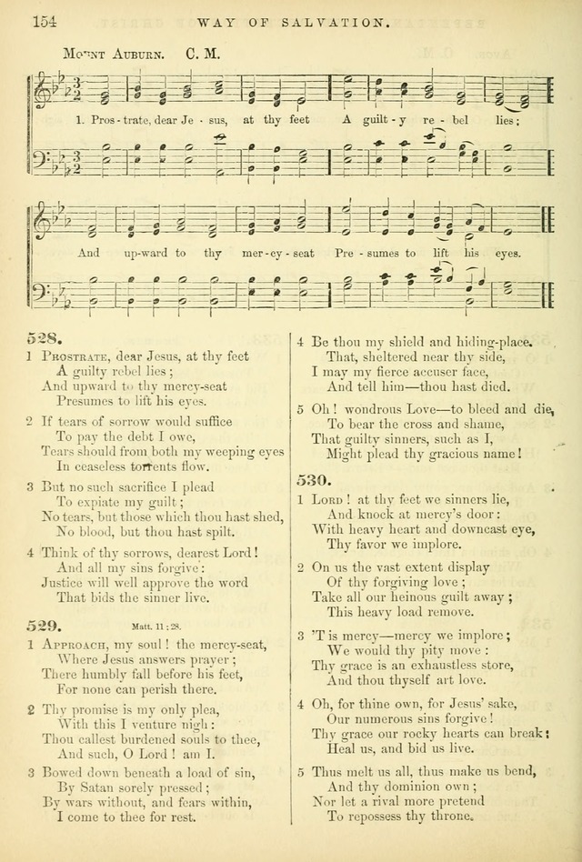 Songs for the Sanctuary: or hymns and tunes for Christian worship page 154