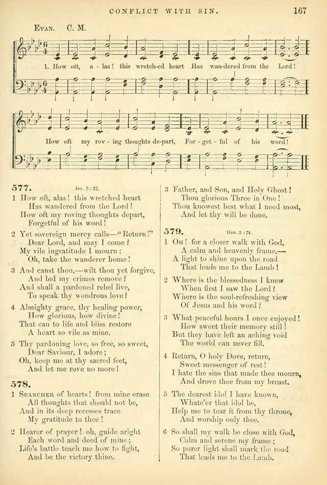 Songs for the Sanctuary: or hymns and tunes for Christian worship page 167