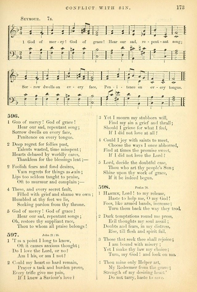 Songs for the Sanctuary: or hymns and tunes for Christian worship page 173