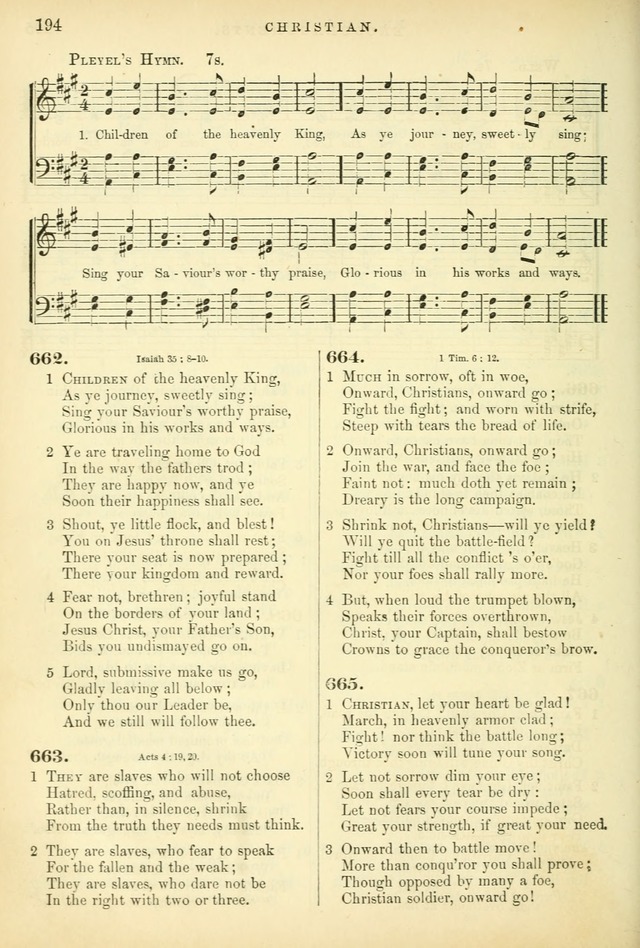 Songs for the Sanctuary: or hymns and tunes for Christian worship page 194