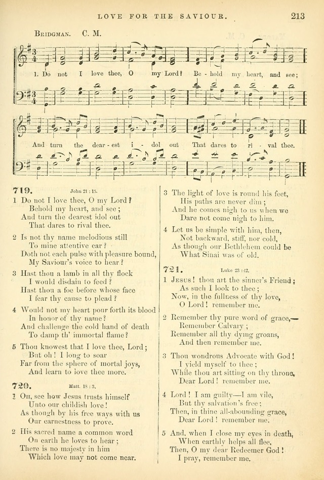 Songs for the Sanctuary: or hymns and tunes for Christian worship page 213