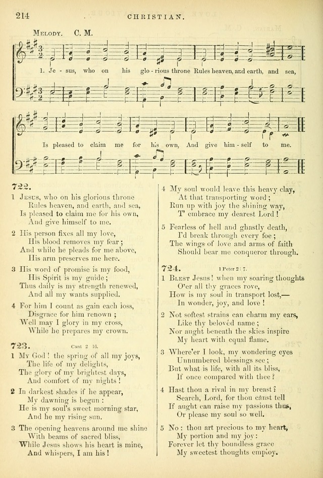 Songs for the Sanctuary: or hymns and tunes for Christian worship page 214