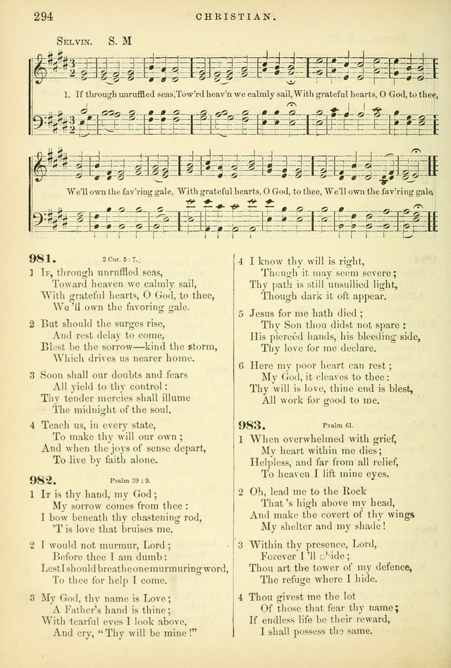 Songs for the Sanctuary: or hymns and tunes for Christian worship page 294