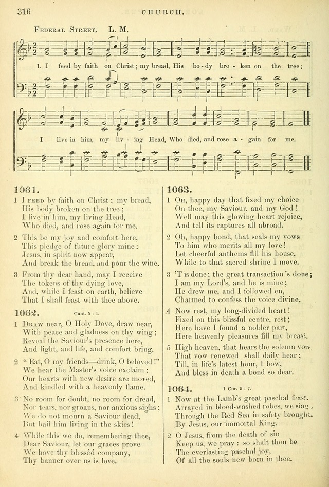 Songs for the Sanctuary: or hymns and tunes for Christian worship page 316