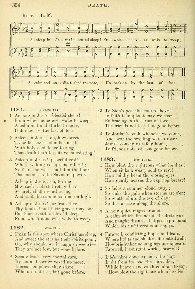 Songs for the Sanctuary: or hymns and tunes for Christian worship page 354