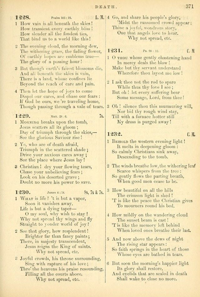 Songs for the Sanctuary: or hymns and tunes for Christian worship page 371