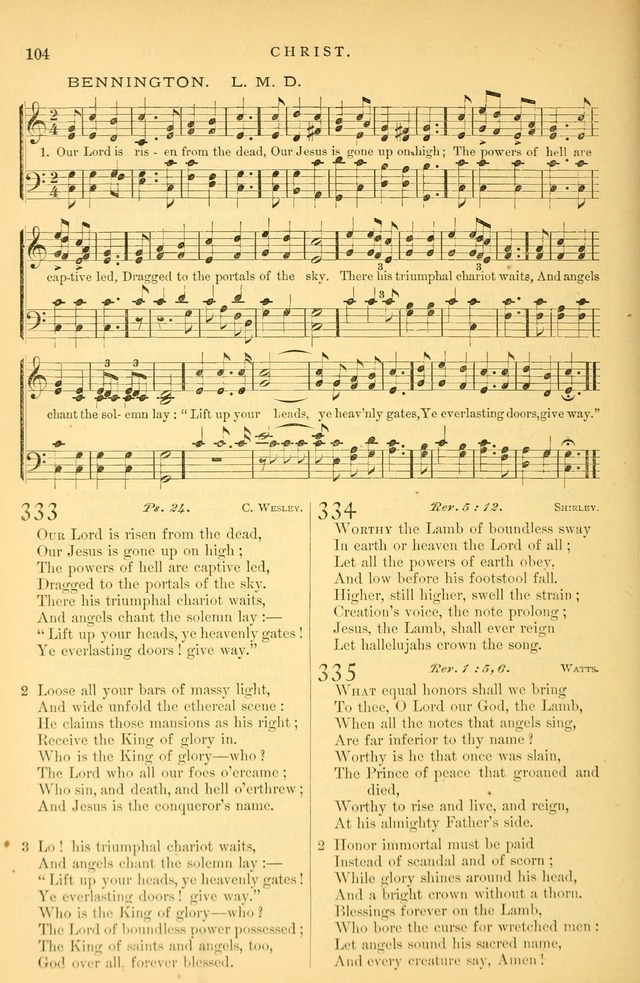 Songs for the Sanctuary: or hymns and tunes for Christian Worship page 105