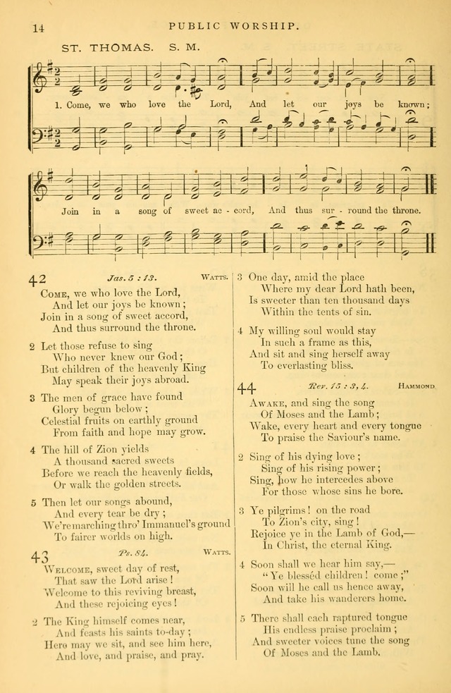 Songs for the Sanctuary: or hymns and tunes for Christian Worship page 15