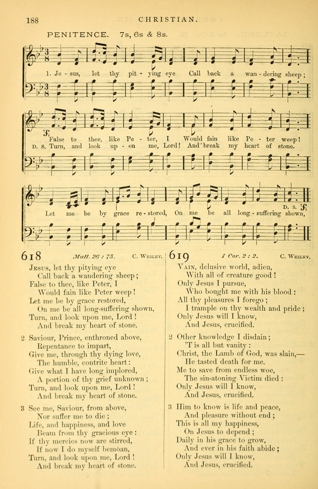 Songs for the Sanctuary: or hymns and tunes for Christian Worship page 189