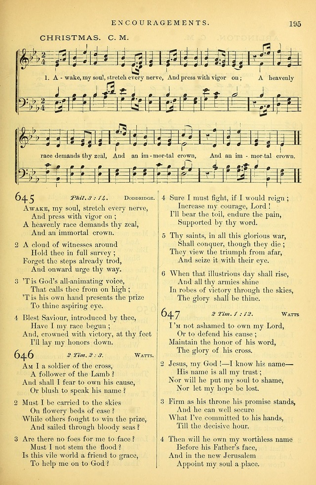 Songs for the Sanctuary: or hymns and tunes for Christian Worship page 196