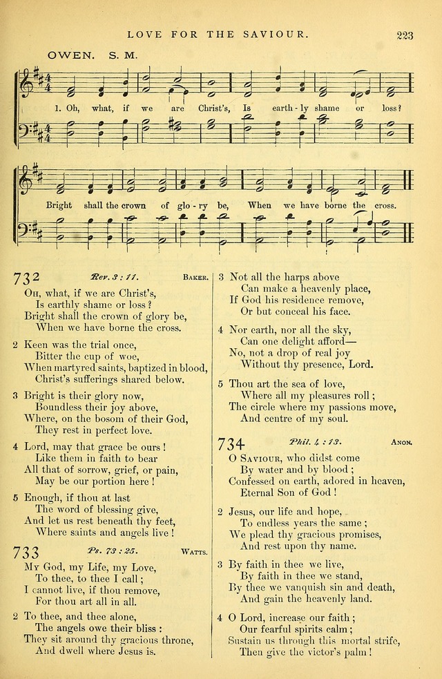 Songs for the Sanctuary: or hymns and tunes for Christian Worship page 224