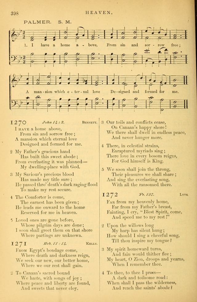 Songs for the Sanctuary: or hymns and tunes for Christian Worship page 399