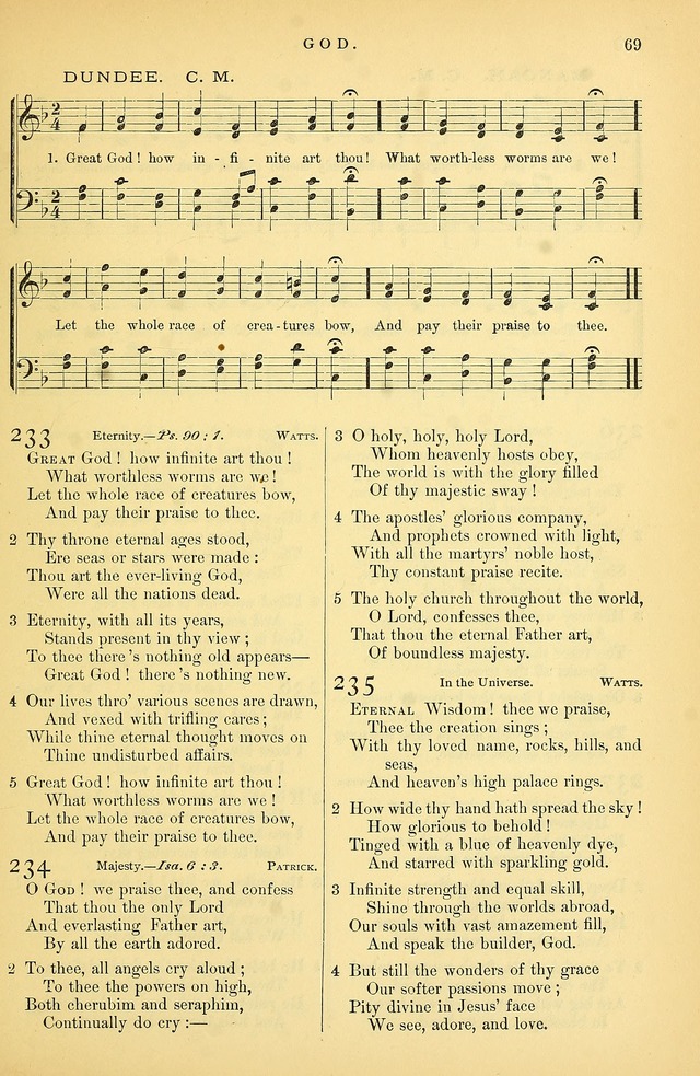 Songs for the Sanctuary: or hymns and tunes for Christian Worship page 70