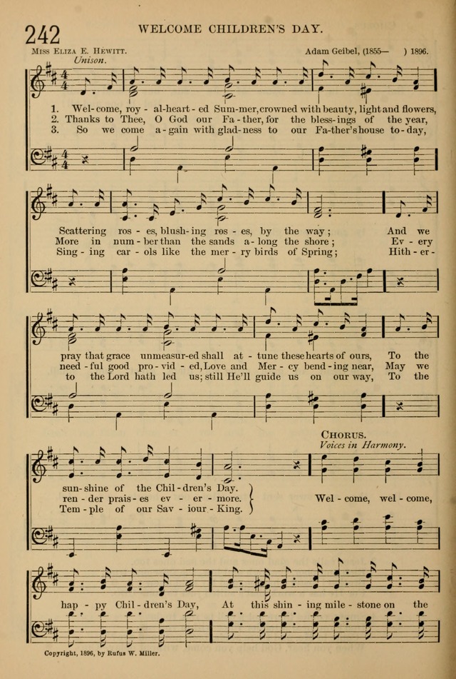 The Sunday School Hymnal: with offices of devotion page 228