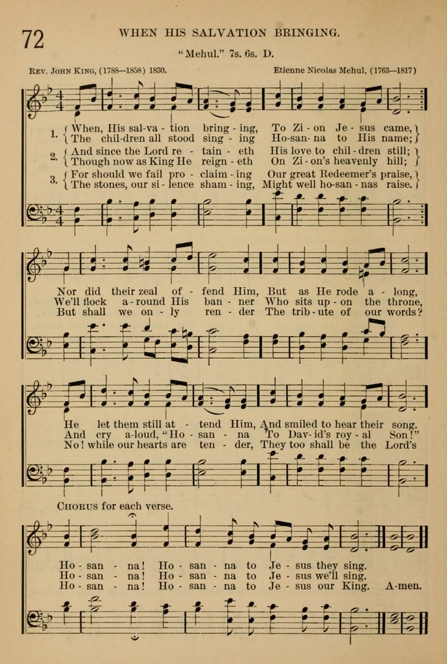 The Sunday School Hymnal: with offices of devotion page 66