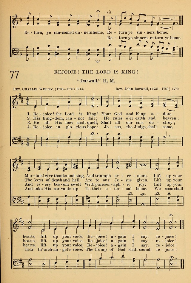 The Sunday School Hymnal: with offices of devotion page 71