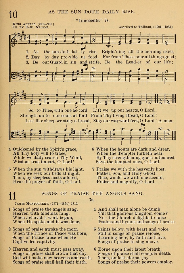 The Sunday School Hymnal: with offices of devotion page 9