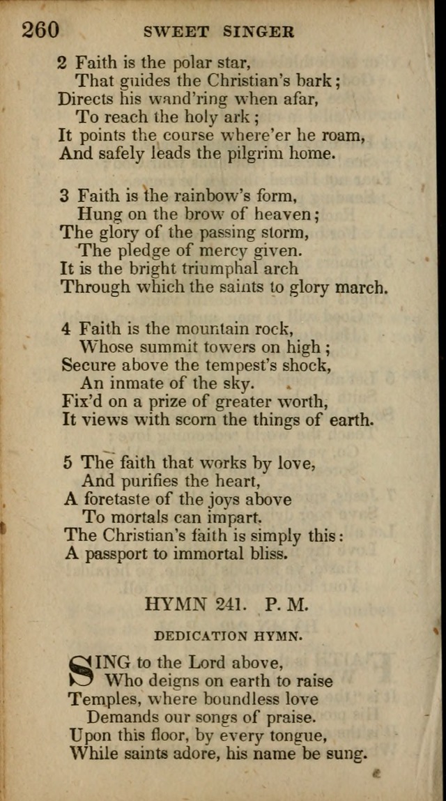 The Sweet Singer of Israel: a collection of hymns and spiritual  songs, usually sung at camp, prayer, and social meetings, and revivals of religion (New ed. much enlarged) page 260