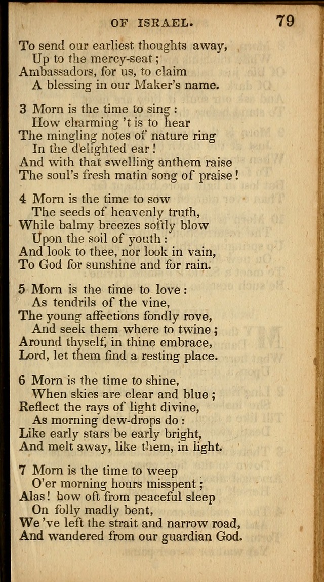 The Sweet Singer of Israel: a collection of hymns and spiritual  songs, usually sung at camp, prayer, and social meetings, and revivals of religion (New ed. much enlarged) page 79