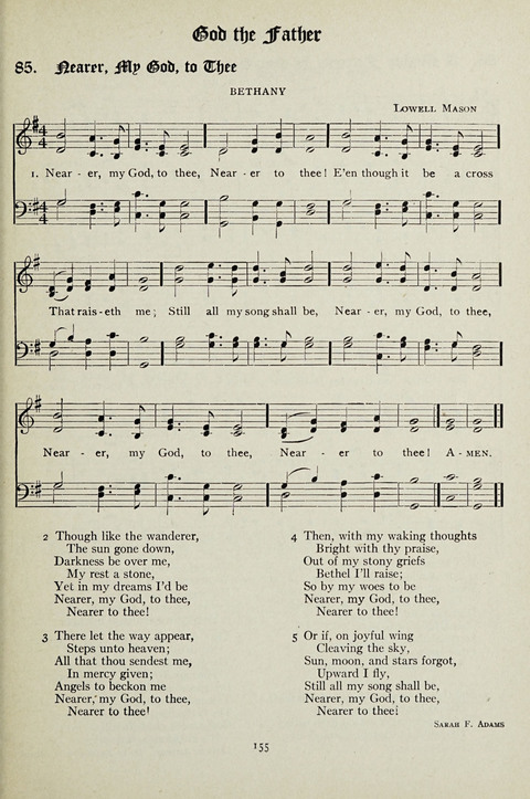 Services and Songs: for use in the Junior Department of the Church School page 155