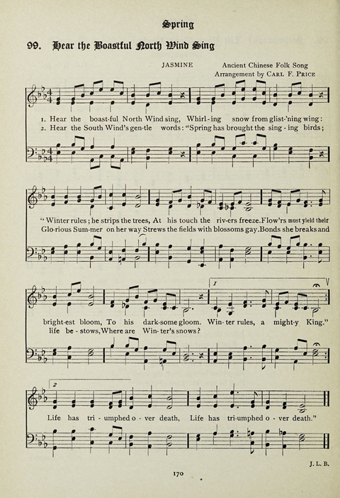 Services and Songs: for use in the Junior Department of the Church School page 170