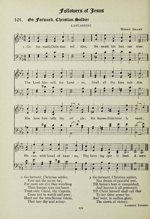 Services and Songs: for use in the Junior Department of the Church School page 172