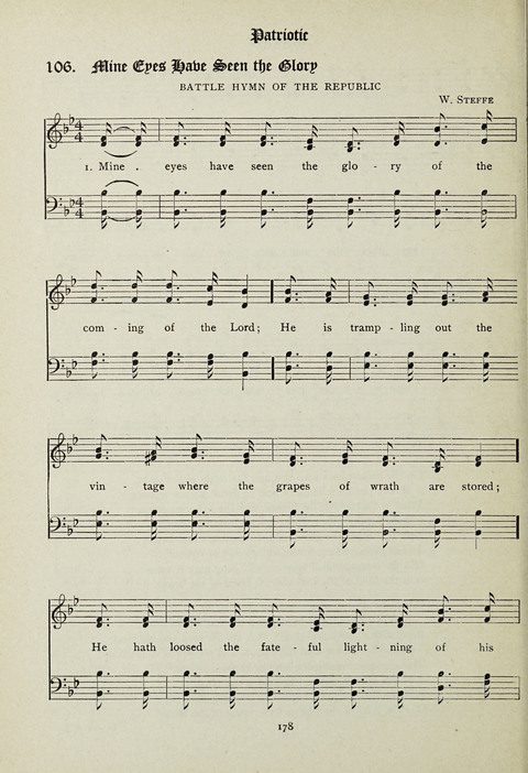 Services and Songs: for use in the Junior Department of the Church School page 178