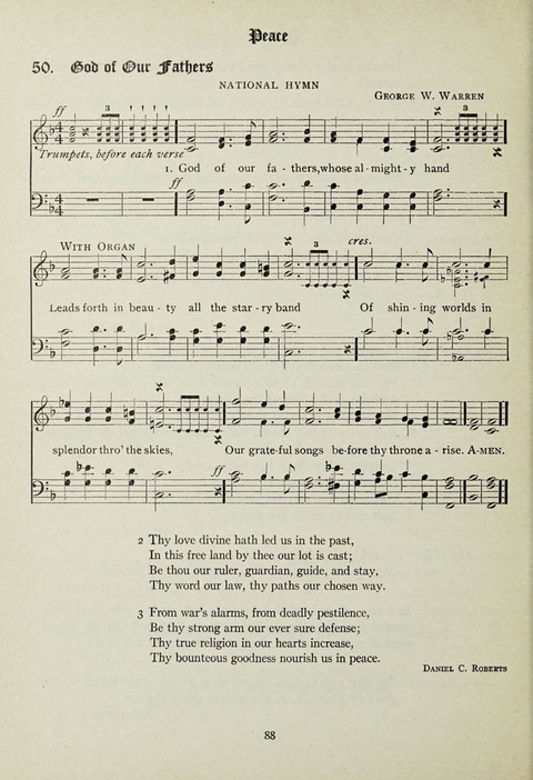 Services and Songs: for use in the Junior Department of the Church School page 88