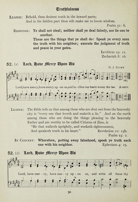 Services and Songs: for use in the Junior Department of the Church School page 90