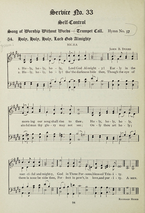 Services and Songs: for use in the Junior Department of the Church School page 94