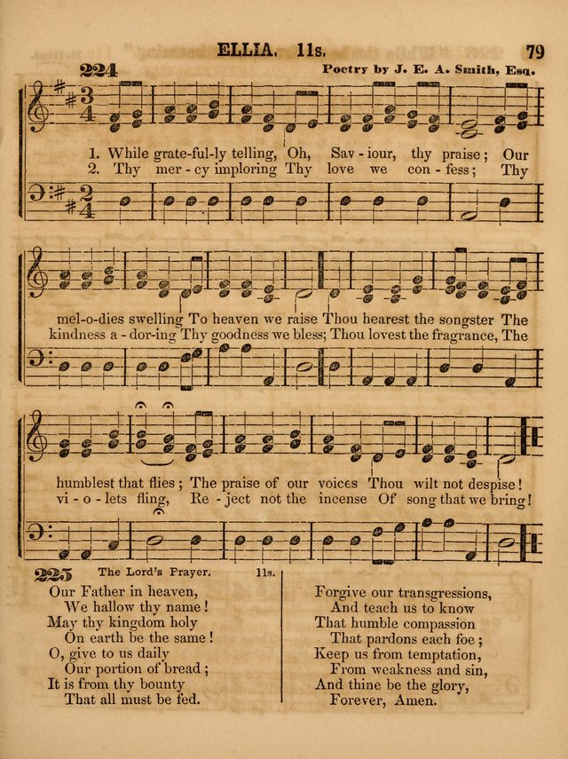 The Sabbath School Lute: a selection of hymns and appropriate melodies, adapted to the wants of Sabbath schools, families and social meetings page 79