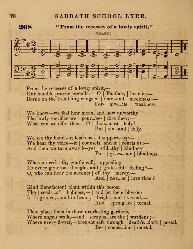 The Sabbath School Lyre: a collection of hymns and music, original and selected, for general use in sabbath schools page 78