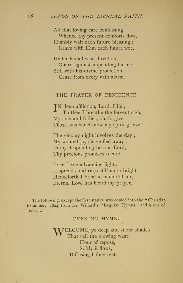 Singers and Songs of the Liberal Faith page 19