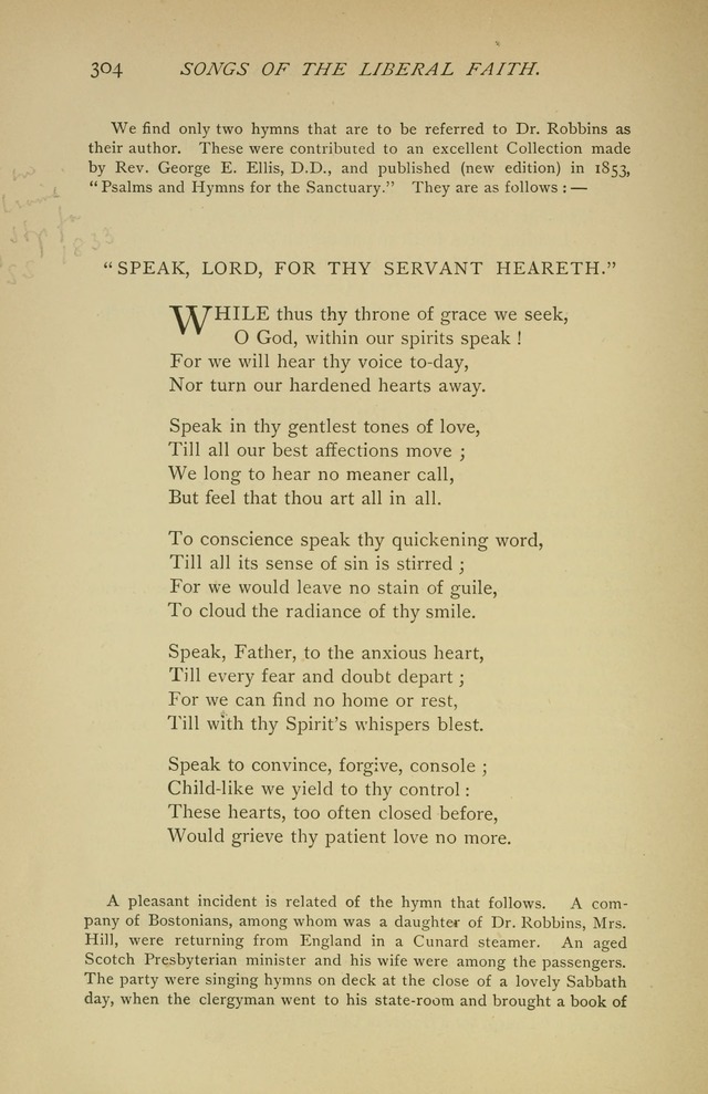 Singers and Songs of the Liberal Faith page 305